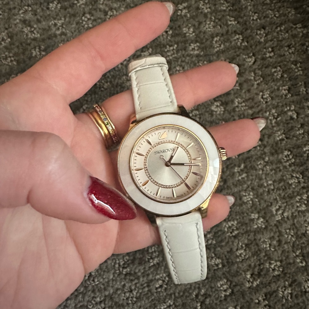 Swarovski white watch